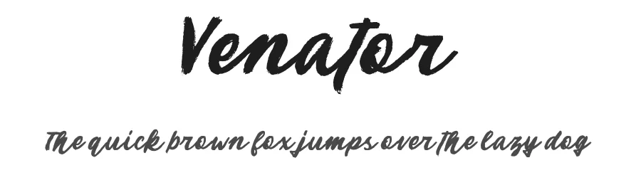 Venator by Risman Ginarwan — Script Handwritten Font