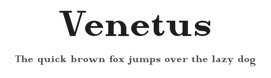 Venetus by Joseph Espinoza — Serif Font