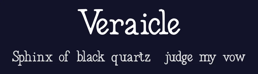Veraicle by Ilyas Yasin — Serif Font — thumbnail 2