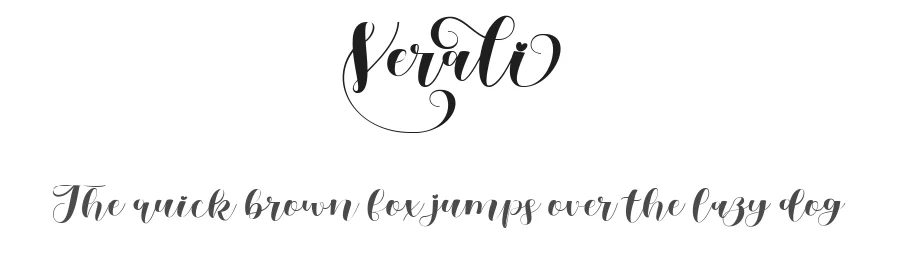 Verali by Gumilar Pratama Adiatna — Script Handwritten Font