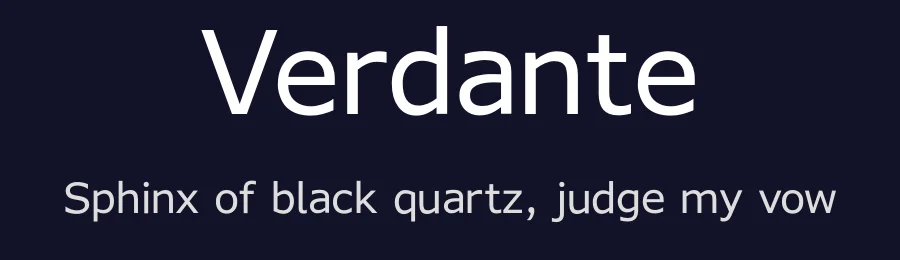 Verdante by Pavils Vorobjovs — Sans Serif Font — thumbnail 2