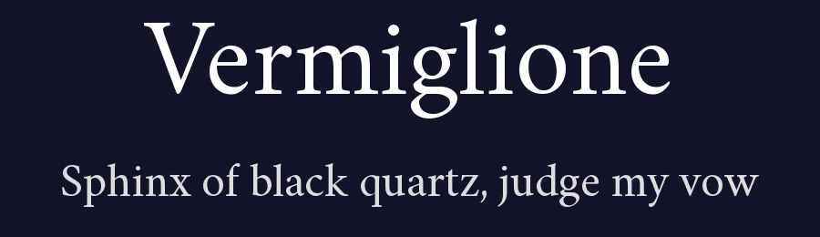 Vermiglione — Serif Font — thumbnail 2