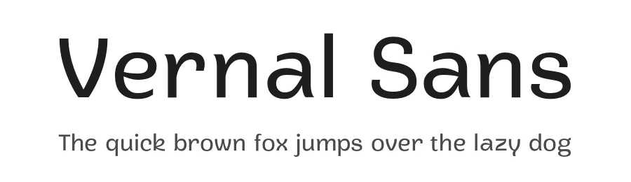 Vernal Sans by Andrei Palomäki — Sans Serif Font