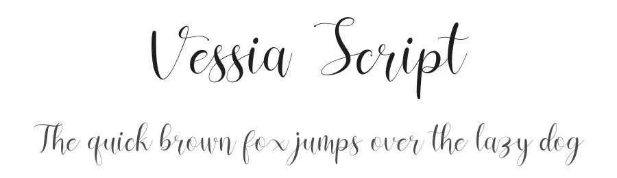 Vessia Script by alphart — Script Handwritten Font