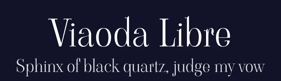 Viaoda Libre by Gydient — Serif Font — thumbnail 2