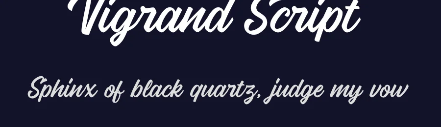 Vigrand Script — Script Handwritten Font — thumbnail 2