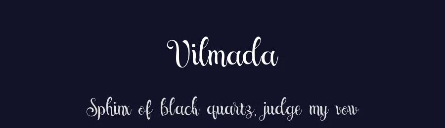 Vilmada by Ahmad Muslimin — Script Handwritten Font — thumbnail 2