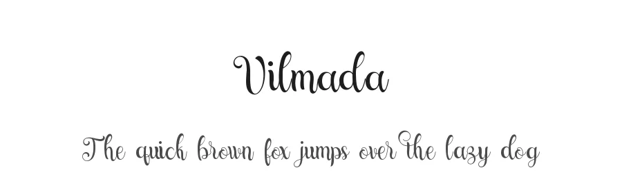 Vilmada by Ahmad Muslimin — Script Handwritten Font