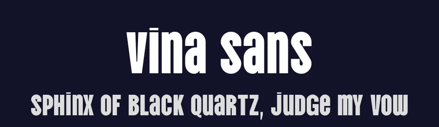 Vina Sans by Andree Nguyen — Sans Serif Font — thumbnail 2