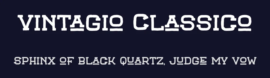 Vintagio Classico by Sahirul Puguh — Display Font — thumbnail 2