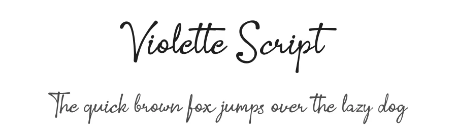 Violette Script by Vilogsign — Script Handwritten Font