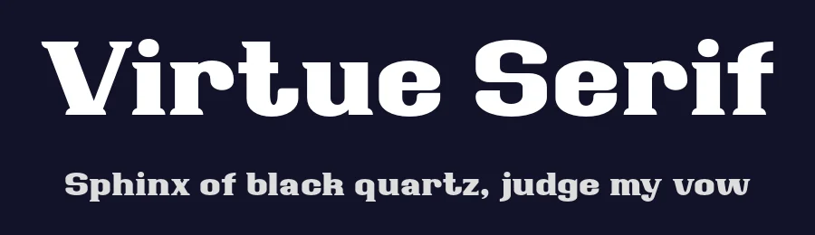 Virtue Serif by Anwar Patihan — Serif Font — thumbnail 2