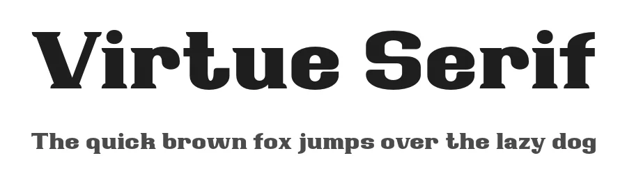 Virtue Serif by Anwar Patihan — Serif Font