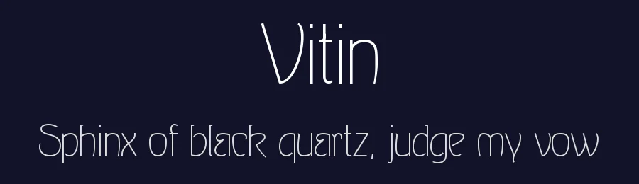 Vitin — Sans Serif Font — thumbnail 2