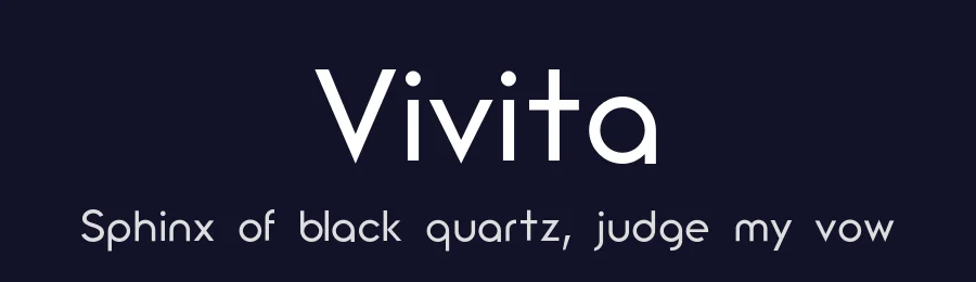 Vivita by Keita Imatomi — Sans Serif Font — thumbnail 2