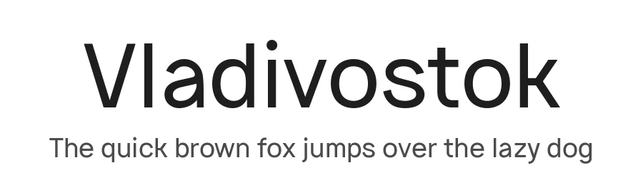 Vladivostok by Michael Sharanda — Sans Serif Font