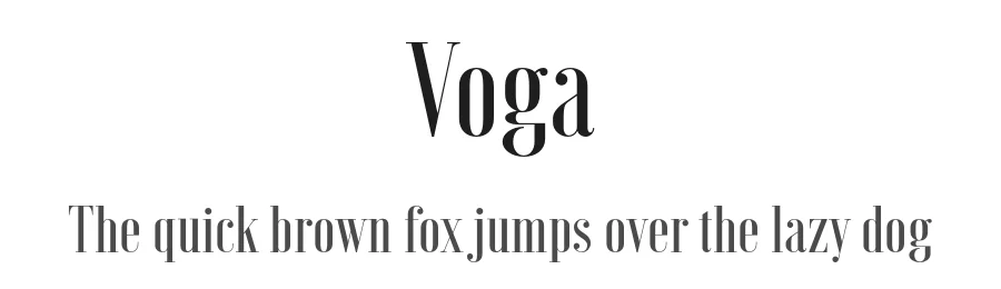 Voga by Charles Daoud — Serif Font