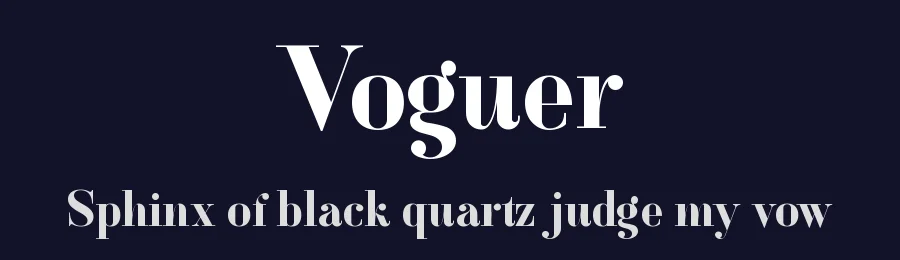 Voguer by Andriy Dykun (NREY) — Serif Font — thumbnail 2