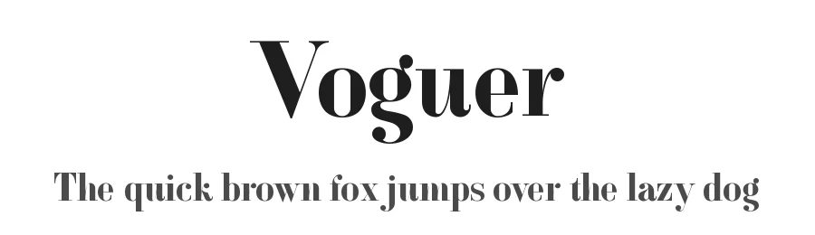 Voguer by Andriy Dykun (NREY) — Serif Font