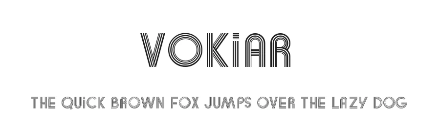 Vokiar by Maxim Raikov — Display Font