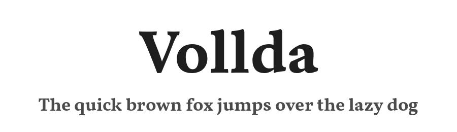 Vollda by Alexey Burba — Serif Font