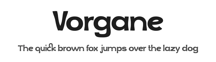 Vorgane by Aswangga — Display Font