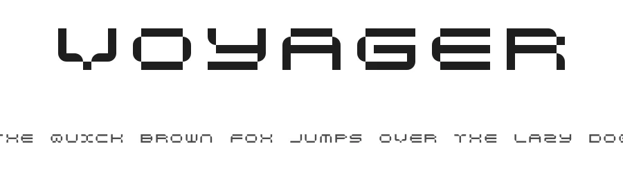 Voyager by Studio Few — Display Font