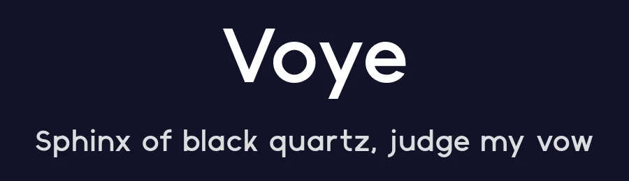 Voye — Sans Serif Font — thumbnail 2