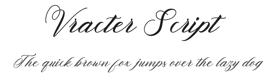 Vracter Script by polem — Script Handwritten Font
