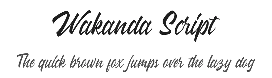 Wakanda Script by Rian Rahardi — Script Handwritten Font