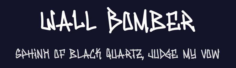Wall Bomber by Sahirul Puguh — Script Handwritten Font — thumbnail 2