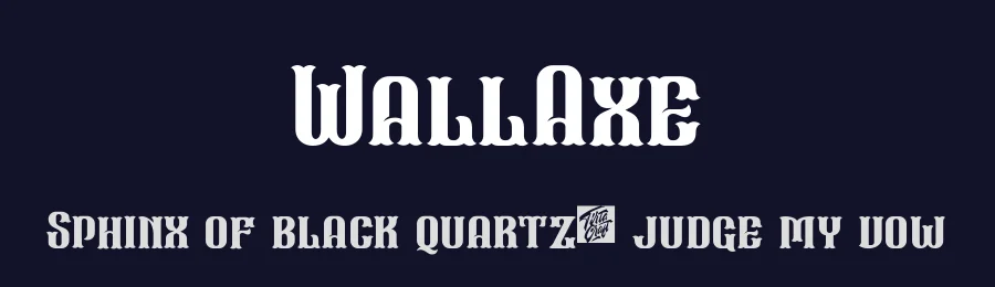 WallAxe by Farhan T. Sudibya — Display Font — thumbnail 2