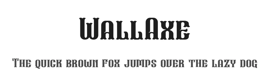 WallAxe by Farhan T. Sudibya — Display Font