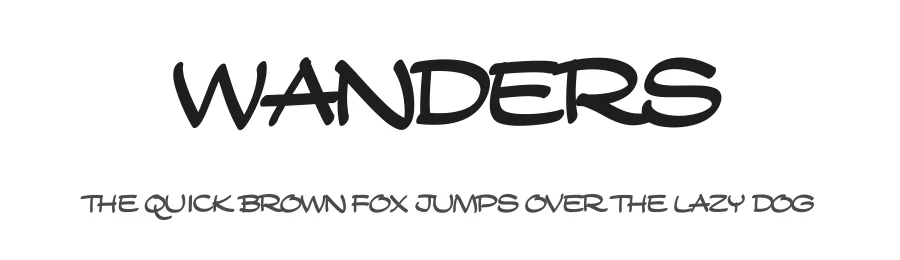 Wanders by Tup Wanders — Script Handwritten Font