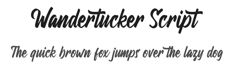 Wandertucker Script by Fahrul Arjianto — Script Handwritten Font