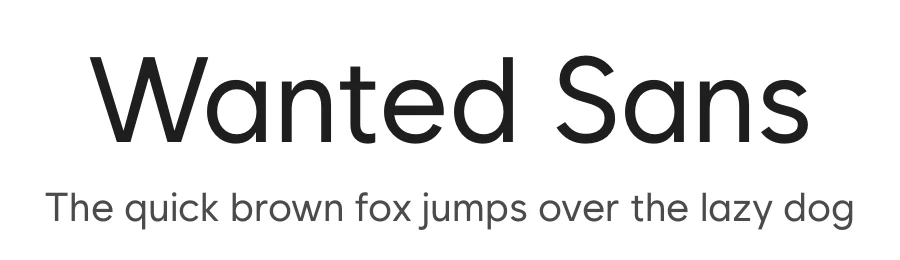 Wanted Sans by Original Design by Kil Hyung-jin and Kang Hanbin, Wanted Lab, Inc; Hangeul from Source Han Sans by Jang Soo-young and Ka — Sans Serif Font