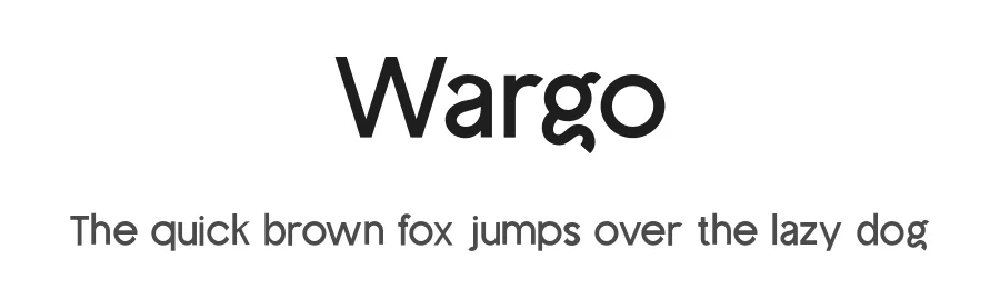 Wargo by Jamaludin Achmad Sahestya Dharma — Sans Serif Font
