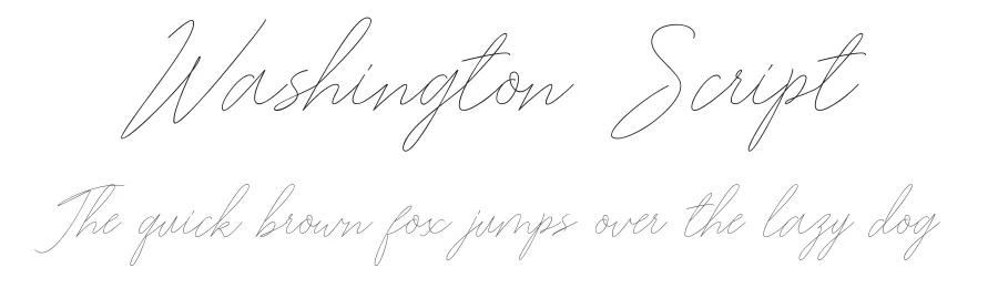 Washington Script by Doel Creative — Script Handwritten Font