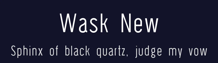 Wask New — Sans Serif Font — thumbnail 2