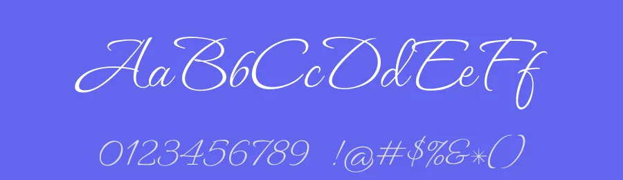 Waterfall by Robert E. Leuschke — Script Handwritten Font — thumbnail 3