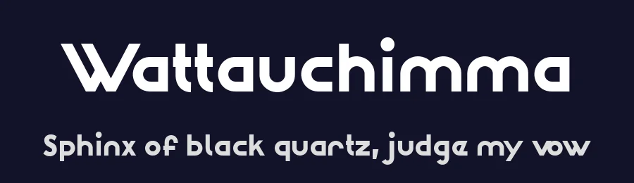 Wattauchimma by CAT-Fonts — Sans Serif Font — thumbnail 2