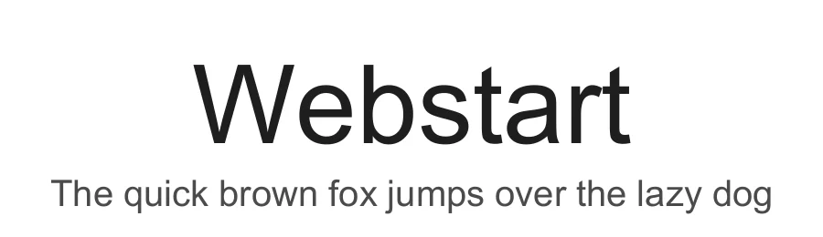 Webstart