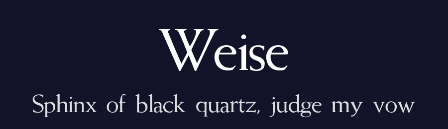 Weise — Serif Font — thumbnail 2