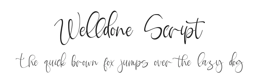 Welldone Script by Letterara 2020 — Script Handwritten Font