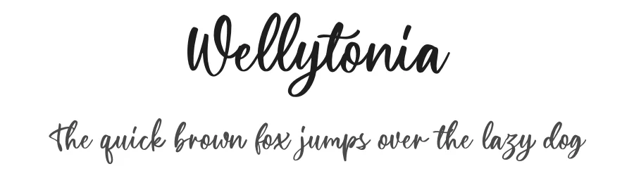 Wellytonia by Sarid Ezra — Script Handwritten Font