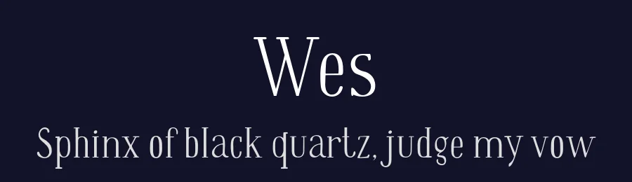 Wes by Yelena Madyankina & Jovanny Lemonad — Serif Font — thumbnail 2