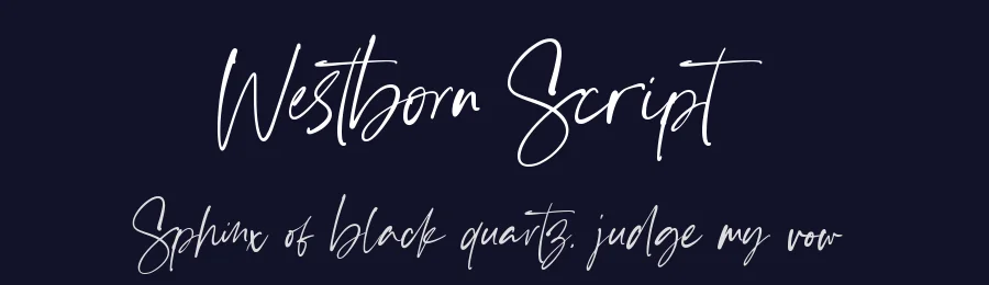 Westborn Script by Muhamad Yusron  Billah — Script Handwritten Font — thumbnail 2