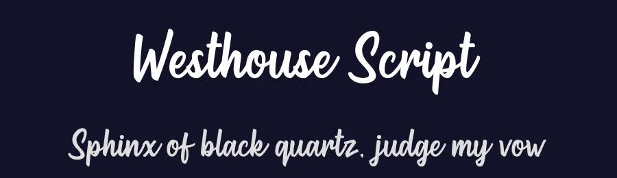 Westhouse Script — Script Handwritten Font — thumbnail 2