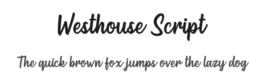 Westhouse Script — Script Handwritten Font