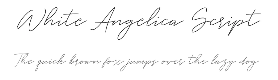 White Angelica Script by Rian Rahardi — Script Handwritten Font